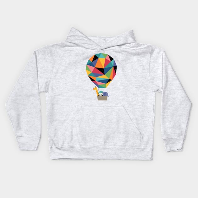 Fly High Together Kids Hoodie by AndyWestface